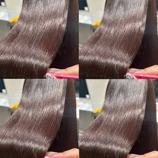 セミロング カラー ブリーチなし透明感 カラー🤍ྀིきららのヘアスタイル