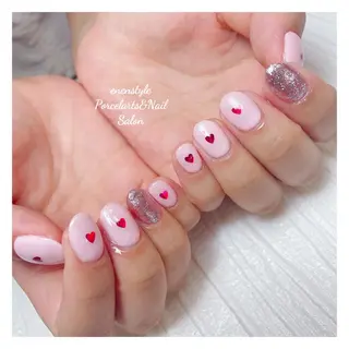 ミディアム ネイル 🐾enen style 🐾のネイルデザイン