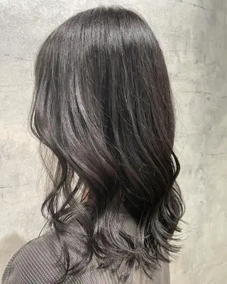 ミディアム LICO 木村真知子のヘアスタイル