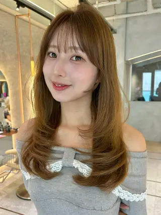 ロング 仙台Ｉ韓国レイヤー Ｉ髪質改善Ｉ伊藤拓海のヘアスタイル