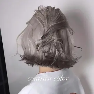 ミディアム カラー 💜ハイトーン💛 マジカルかいちゃんのヘアスタイル