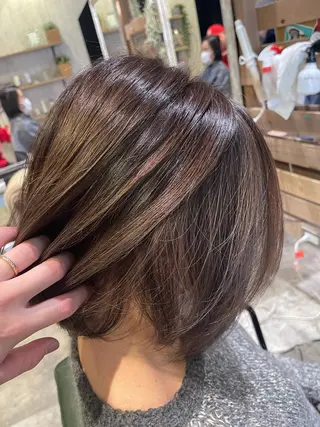 ミディアム カラー 川崎 龍馬のヘアスタイル