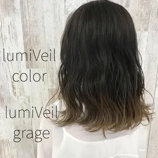 セミロング カラー Oopsレイヤー 加藤澄都のヘアスタイル
