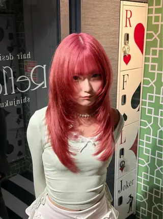 ロング カラー 🐺新宿manabu プルエクステのヘアスタイル