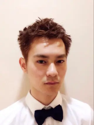 カラー パーマ メンズ 山下 亮輔のヘアスタイル