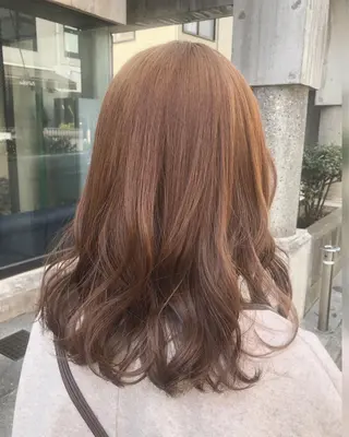 セミロング カラー ヘアアレンジ TOKI /透明感/原宿のヘアスタイル