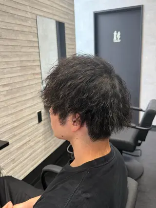 ショート パーマ メンズ momo 🌺のヘアスタイル