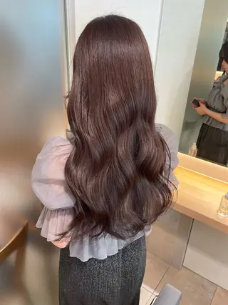 ロング カラー 佐藤 梨里花 ❤︎のヘアスタイル