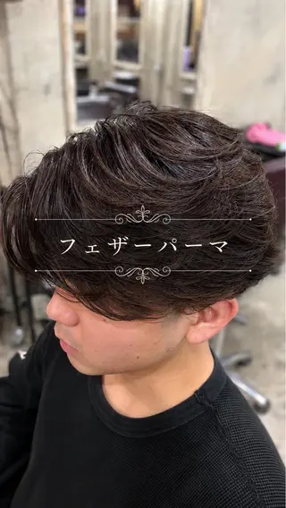 ショート メンズ hairCALON よしきモデル募集中のヘアスタイル