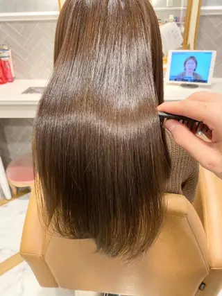 セミロング カラー パーマ 韓国ヘア🇰🇷 レイヤー/芝春樹のヘアスタイル