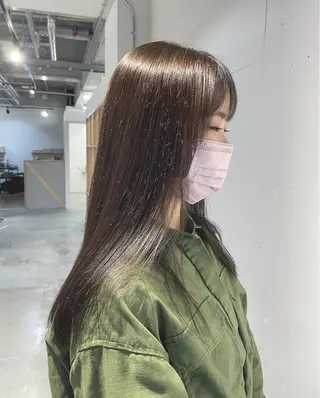 ロング カラー タケウチ サトミのヘアスタイル