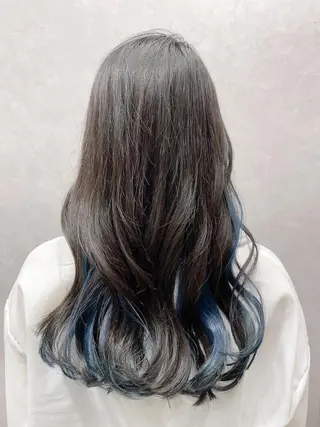 セミロング カラー 豊中/メンズ特化 岡田 龍之介のヘアスタイル