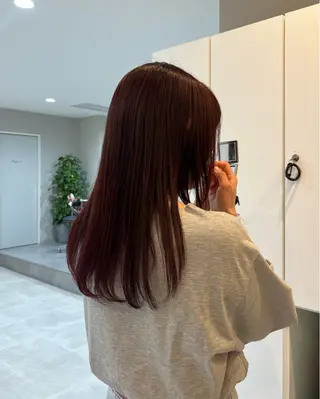 ロング カラー neneka レイヤー／パーマのヘアスタイル
