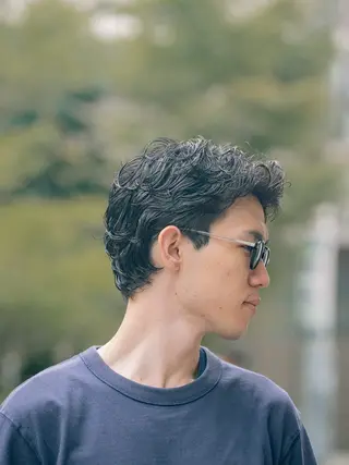 ショート カラー パーマ メンズ 🔗メンズサロン🔗 Kieのヘアスタイル