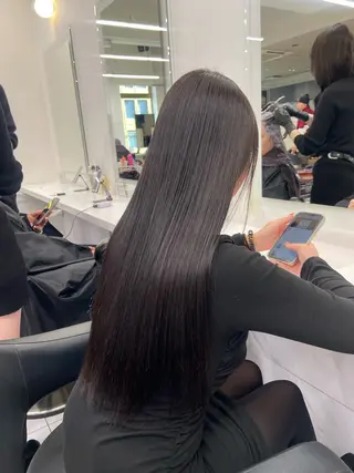 ロング カラー ヘアアレンジ Over hair_ misakiのヘアスタイル