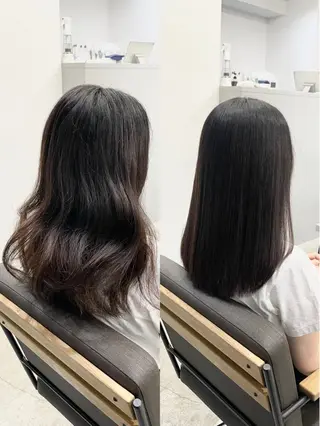 ミディアム カラー パーマ 生艶髪&レイヤー🔔 渋谷お薦めNo.1✨のヘアスタイル