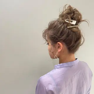 ミディアム カラー ヘアアレンジ 浅沼 ゆいのヘアスタイル
