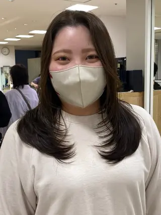 ミディアム カラー お悩み解決美容師🦚 片山/銀座/有楽町のヘアスタイル