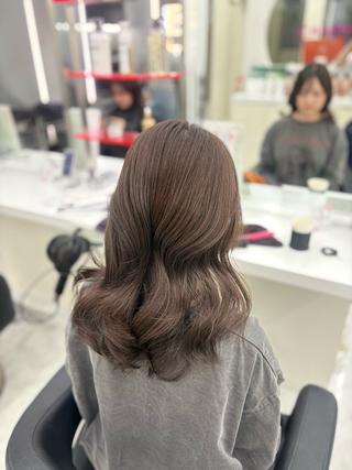 ロング カラー 韓国ヘア/透明感 カラー🎀RUNAのヘアスタイル