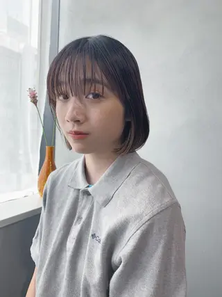 ショート ボブパーマコテ巻き風 パーマNo1深江秀平のヘアスタイル