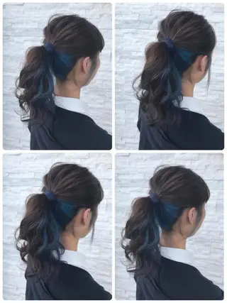 セミロング カラー パーマ ヘアアレンジ メンズ 豊橋美容院 ソンリエのヘアスタイル
