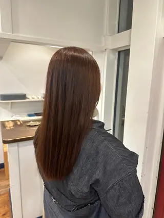 ロング カラー ウエカワ ハルのヘアスタイル