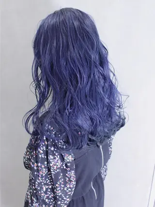 セミロング カラー ヘアアレンジ lani ブリーチ /ダブルカラーのヘアスタイル