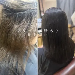ロング カラー パーマ 髪質改善*大人女性 向けサロン|RINAのヘアスタイル