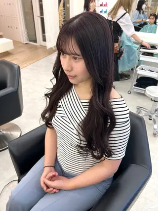 ロング カラー NANO/ ブリーチ×レイヤーのヘアスタイル