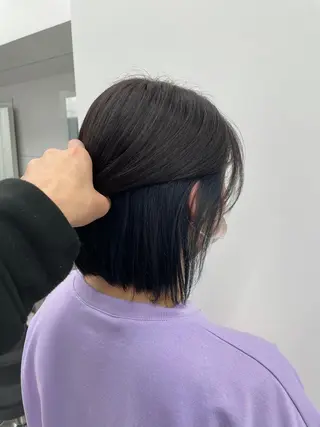ミディアム カラー ヘアアレンジ 縮毛矯正/髪質改善/ ブリーチ毛/木元渓太のヘアスタイル
