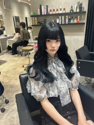 ロング カラー レイヤーカット/ 縮毛矯正🇰🇷早坂のヘアスタイル