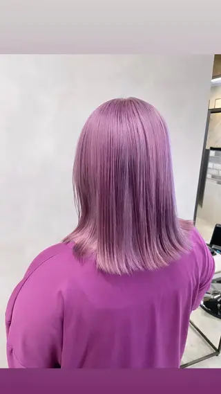 ミディアム カラー 🔷ダブルカラーハイ トーン🔷櫻井走のヘアスタイル