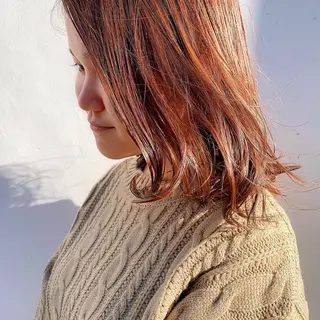 ミディアム カラー 中川 竜誠のヘアスタイル