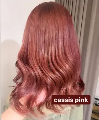 ミディアム カラー ✨艶ブリーチカラー ✨四ノ宮裕己のヘアスタイル