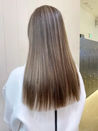 ロング カラー ヘアアレンジ パーマ ITbyALBUM 八王子店のヘアスタイル