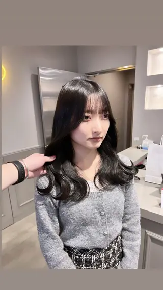 セミロング カラー パーマ ヘアアレンジ メンズ 上品＆韓国風 🥀海心🥀のヘアスタイル