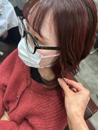 ミディアム Mao 🎀bob 赤み撃退🌿艶カラーのヘアスタイル