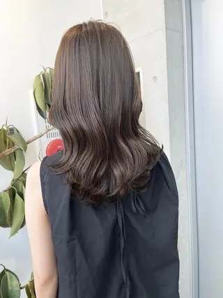 セミロング カラー パーマ ヘアアレンジ 透明感カラー✂︎ /縮毛矯正/YUKAのヘアスタイル
