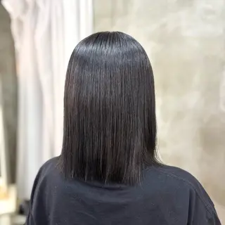 ミディアム カラー 艶髪‎カラー🤍 RIKAのヘアスタイル