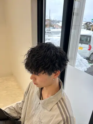 ショート パーマ ヘアアレンジ メンズ メンズカット/パーマ チバト　クウトのヘアスタイル