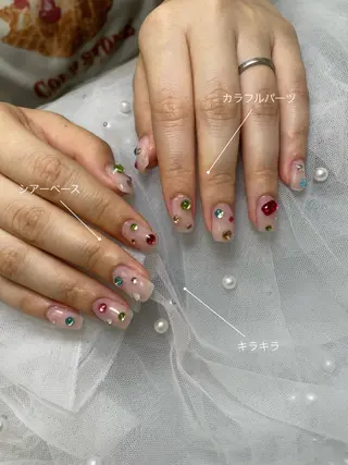 ネイル パーツたくさん🍓 SUMIのネイルデザイン