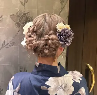 ロング カラー ヘアアレンジ 艶髪/ボブモデル 募集🫧Terukaのヘアスタイル