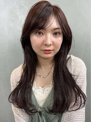 ロング カラー nono/パーマ /顔まわりカット🐈のヘアスタイル