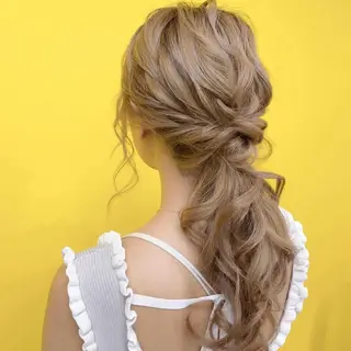 ロング ヘアアレンジ 新宿｜ヘアセット専門 ｜aira*｡ﾟのヘアスタイル