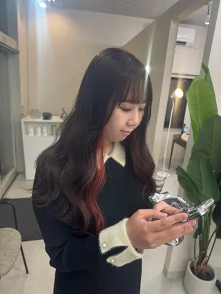 ロング 堀越 美羽のヘアスタイル