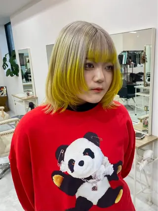 ミディアム カラー 🎀推しカラー🎀 Harunaのヘアスタイル