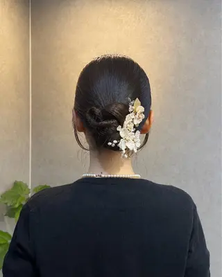 ミディアム カラー ヘアアレンジ タイトボブ個性派カラ ーAKANEのヘアスタイル