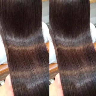 セミロング カラー navile momoのヘアスタイル