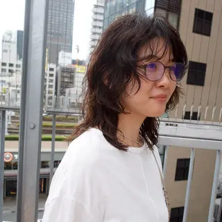 ミディアム パーマ 池田 充のヘアスタイル
