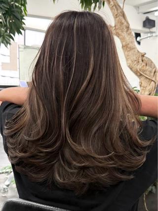 ミディアム カラー ヘアアレンジ 🫧透明感カラー/ Wカラー🫧namiのヘアスタイル